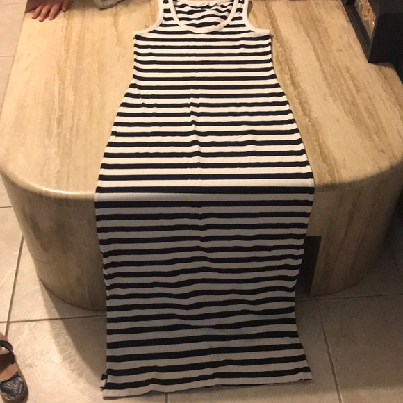 Vineyard vines navy and cream maxi dress - Picture 1 of 4